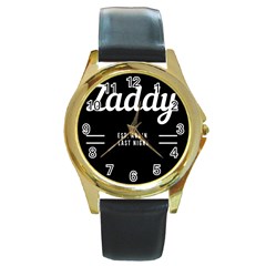 Zaddy Round Gold Metal Watch by egyptianhype