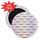 Wine Glass Pattern 2.25  Magnets (100 pack) 