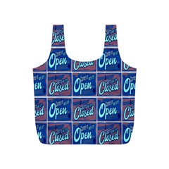 Open-closed-1 Full Print Recycle Bag (s) by ArtworkByPatrick
