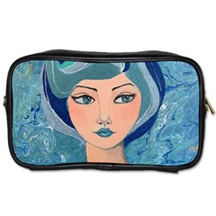 Blue Girl Toiletries Bag (one Side) by CKArtCreations