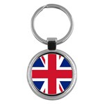 UK Flag Union Jack Key Chain (Round) Front