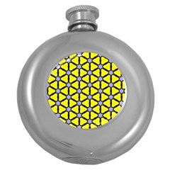 Pattern Modern Colorful Bright Round Hip Flask (5 Oz)