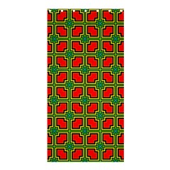 Pattern Modern Texture Seamless Red Yellow Green Shower Curtain 36  X 72  (stall)  by Simbadda