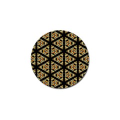 Pattern Stained Glass Triangles Golf Ball Marker (10 Pack) by Simbadda