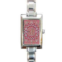 Abstract Art Abstract Background Rectangle Italian Charm Watch by Simbadda