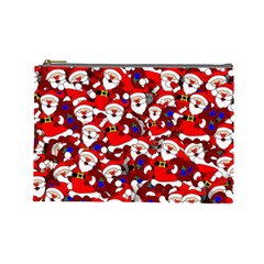 Nicholas Santa Christmas Pattern Cosmetic Bag (large) by Simbadda