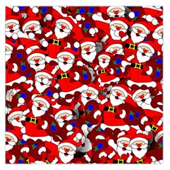 Nicholas Santa Christmas Pattern Large Satin Scarf (square) by Simbadda