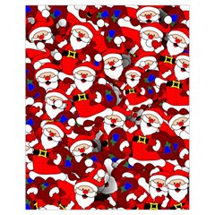 Nicholas Santa Christmas Pattern Drawstring Bag (small) by Simbadda