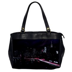 New York City Night Oversize Office Handbag by Vaneshart