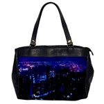 Night City Dark Oversize Office Handbag