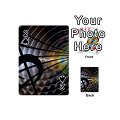Music Treble Clef Minimal Playing Cards 54 Designs (mini) by Alisyart