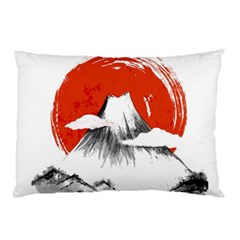 Mount Fuji Mountain Ink Wash Painting Pillow Case (two Sides)