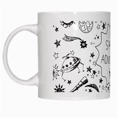 Space Elements White Mugs by Vaneshart