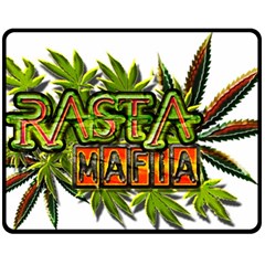 Cannabis Hemp Hashish Illegal Drug Trade Rasta Fleece Blanket (medium)  by Vaneshart