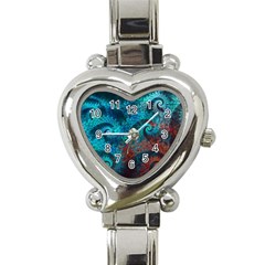 Abstract Patterns Spiral Heart Italian Charm Watch by Vaneshart