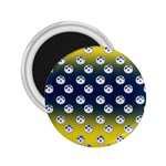 English Breakfast Yellow Pattern Blue Ombre 2.25  Magnets