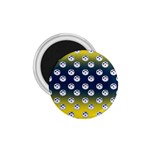 English Breakfast Yellow Pattern Blue Ombre 1.75  Magnets