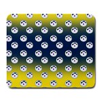 English Breakfast Yellow Pattern Blue Ombre Large Mousepads