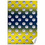 English Breakfast Yellow Pattern Blue Ombre Canvas 20  x 30 