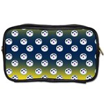 English Breakfast Yellow Pattern Blue Ombre Toiletries Bag (One Side)