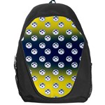 English Breakfast Yellow Pattern Blue Ombre Backpack Bag