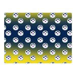 English Breakfast Yellow Pattern Blue Ombre Double Sided Flano Blanket (Mini) 