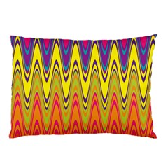 Retro Colorful Waves Background Pillow Case (two Sides)