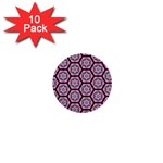 Background Pattern Tile Flower 1  Mini Buttons (10 pack) 