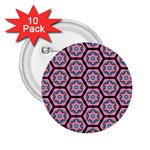 Background Pattern Tile Flower 2.25  Buttons (10 pack) 