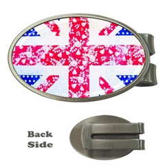 British Flag Abstract Money Clips (oval)  by Vaneshart
