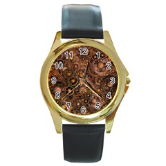 Steampunk 3169877 960 720 Round Gold Metal Watch by vintage2030