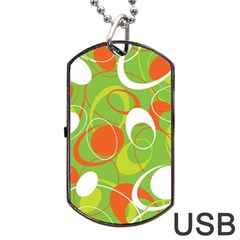 Abstract Seamless Pattern Background Dog Tag Usb Flash (one Side)