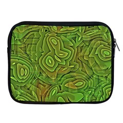 Background Abstract Green Apple Ipad 2/3/4 Zipper Cases by Vaneshart