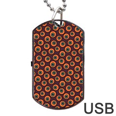 Abstract Seamless Pattern Graphic  Dog Tag Usb Flash (one Side)