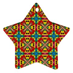 Seamless Star Ornament (two Sides) by Sobalvarro