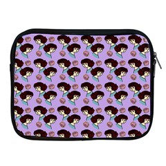 Redhead Girl Pattern Lilac Apple Ipad 2/3/4 Zipper Cases by snowwhitegirl