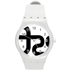 Logo Of Usda Agricultural Research Service  Round Plastic Sport Watch (m) by abbeyz71