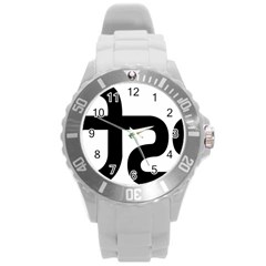 Logo Of Usda Agricultural Research Service  Round Plastic Sport Watch (l) by abbeyz71