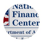Logo of USDA National Finance Center Round Ornament (Two Sides)