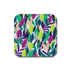 Leaves  Rubber Coaster (square)  by Sobalvarro