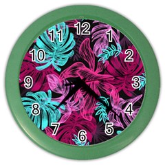 Leaves Color Wall Clock by Sobalvarro