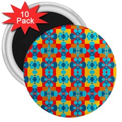 Pop Art  3  Magnets (10 Pack)  by Sobalvarro