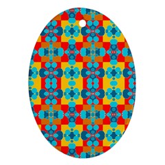 Pop Art  Oval Ornament (two Sides) by Sobalvarro