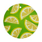 Lemon Fruit Healthy Fruits Food Ornament (Round)