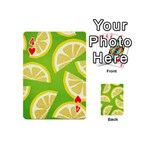Lemon Fruit Healthy Fruits Food Playing Cards 54 Designs (Mini) Front - Heart4