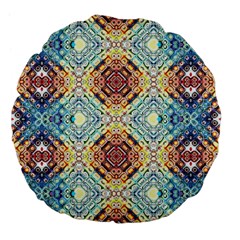 Pattern Large 18  Premium Flano Round Cushions by Sobalvarro