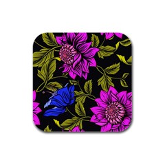Botany  Rubber Square Coaster (4 Pack)  by Sobalvarro
