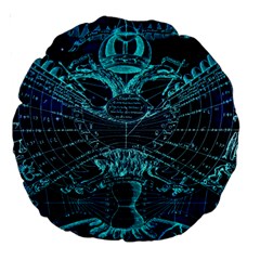 Zodiac Sign Astrology Horoscope Large 18  Premium Round Cushions by Wegoenart