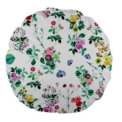 Leaves Large 18  Premium Flano Round Cushions by Sobalvarro