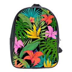 Tropical Greens School Bag (large) by Sobalvarro